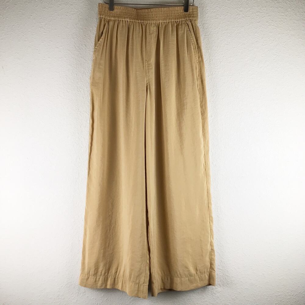 Madewell The Carley Wide Leg Pant Softdrape Desert Dune Pull-On Pockets Modal M